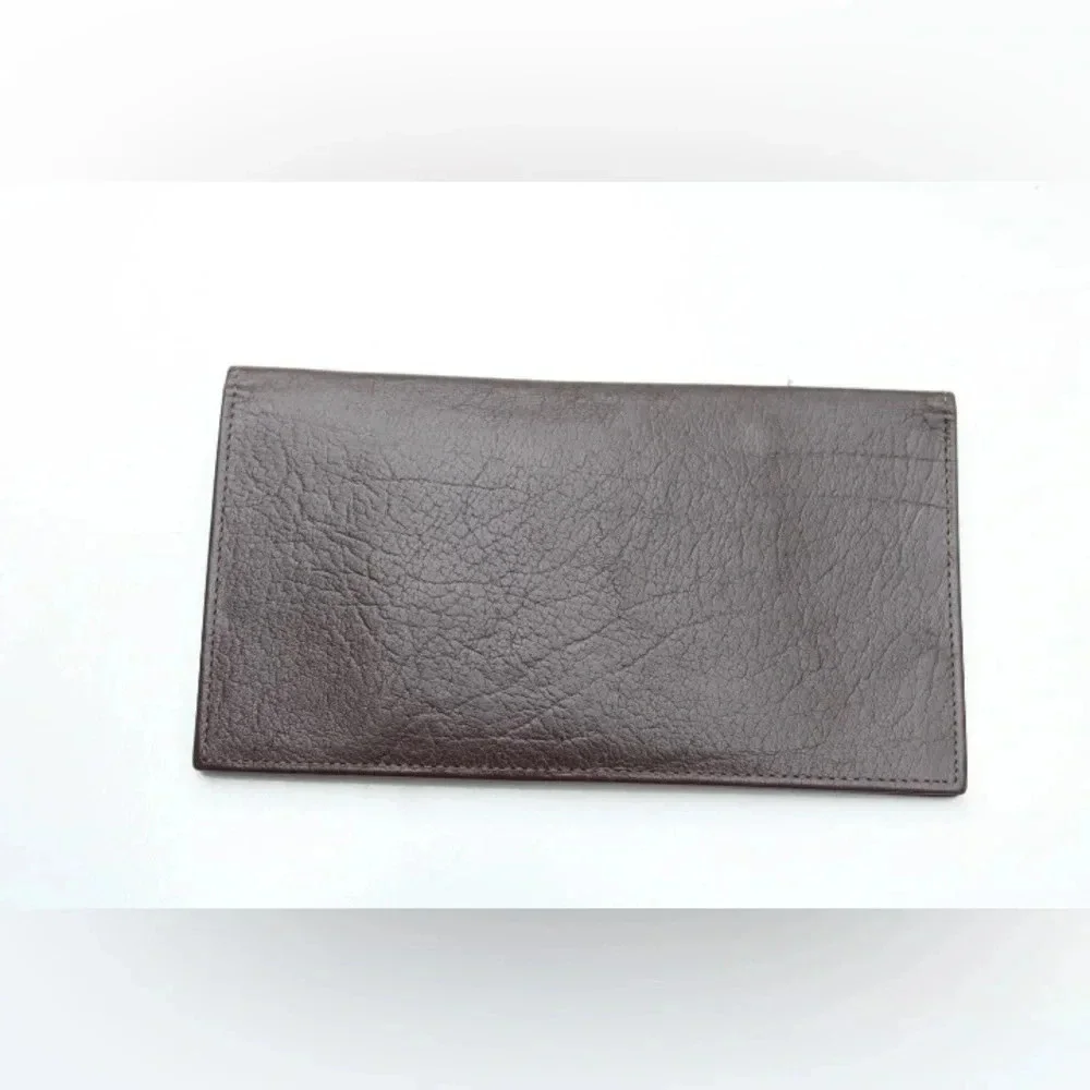 Vintage Swank leather check book holder
